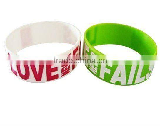 Best-selling ! the most popular custom design camouflage color silicone bracelet