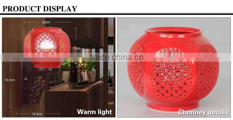 China red hollow wall light lamp lights indoor wall light