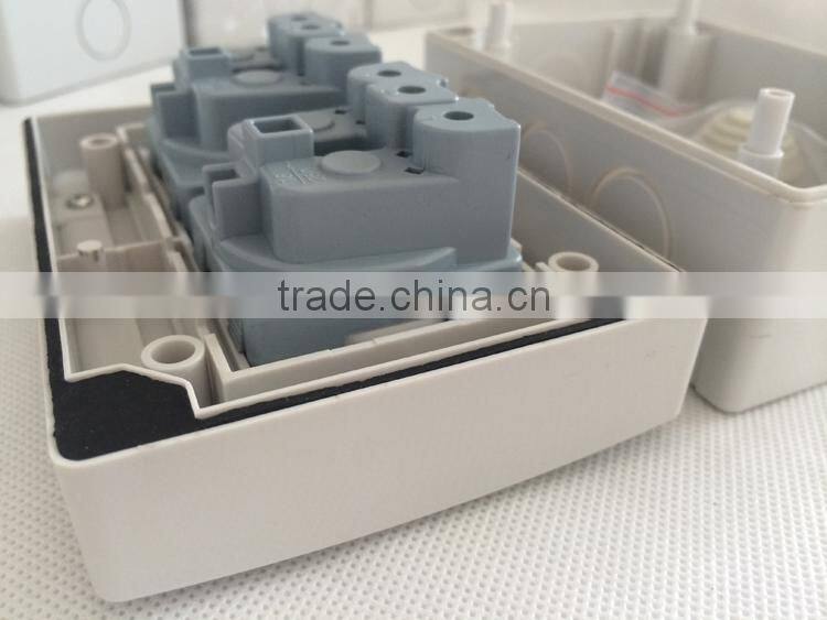 factory price CHENF Two German Socket Mini Waterproof Push Button Switch & Waterproof Push Button Switch(CF-2SR)