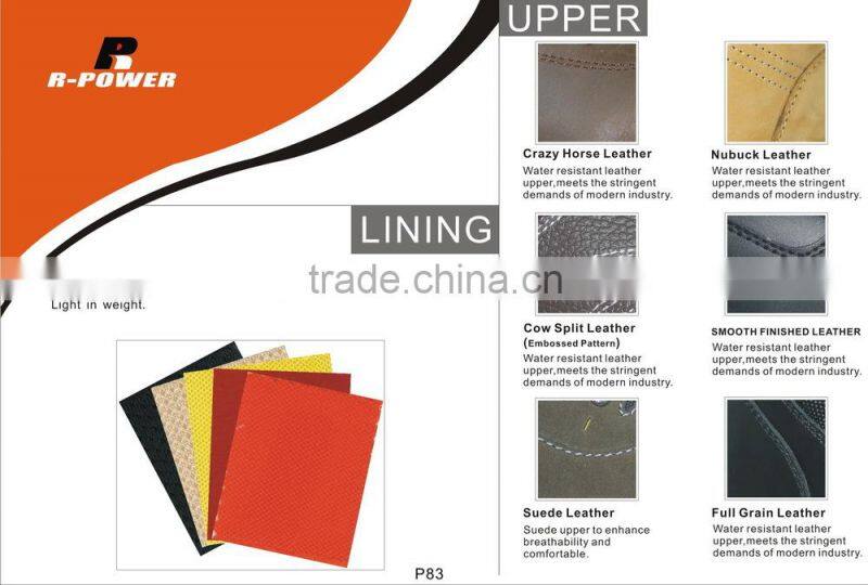 Genuine cow leather safety work shoes S1P with CE certificate R327