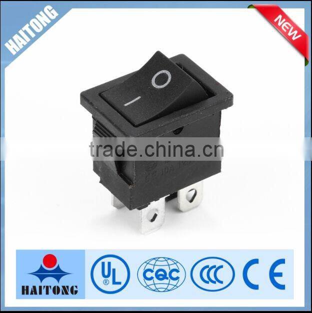 2016 6A 250V 10A 125V 4pin black I/O rocker switch hight quality &hot selling