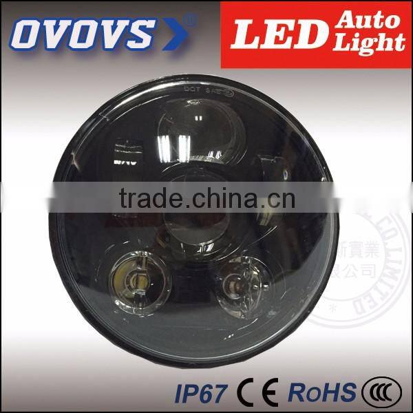 CE RoHS ISO9002 IP67 5.75'' 45w 12v DC 4000lm to 2800lm per kit Hi/Lo beam motorcycle headlight lamp for h-arley d-avision