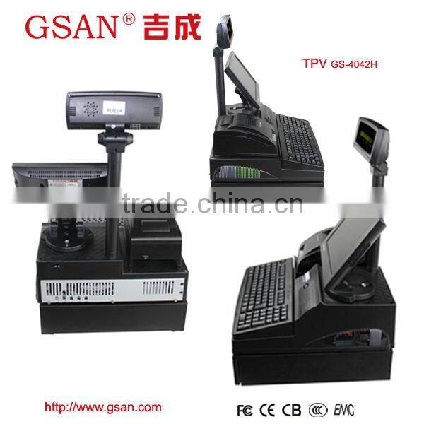 GS-4042H Touch POS terminal total set/ electronic supermarket equipment