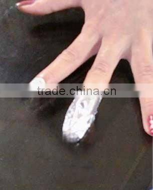 beauty unloading nails and toes aluminium foil