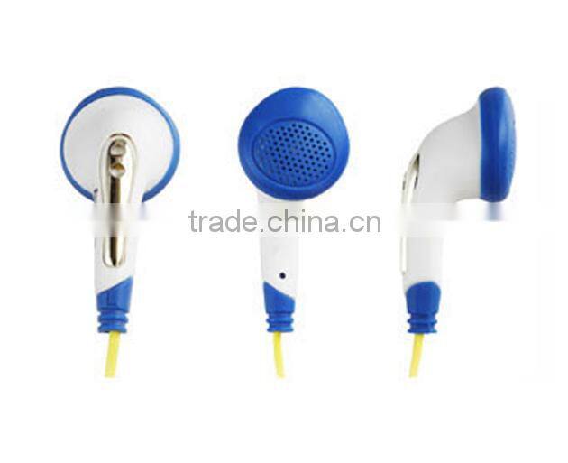 Single 3.5mm Stereo Pin Colorful Earphone For MP3