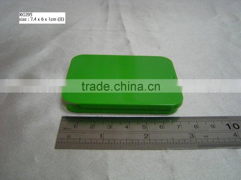Tin box for mint, slide lid tin can for candy