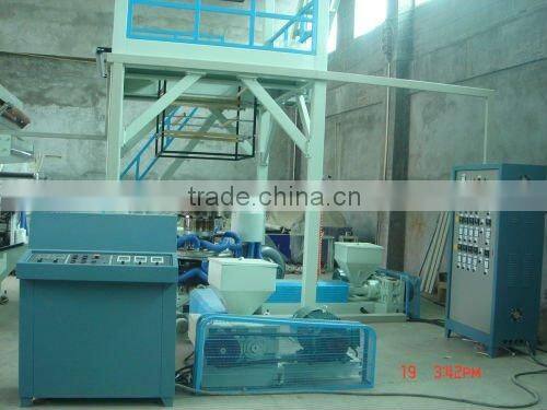 three layers co-extrusion plastic PE film blowing machine