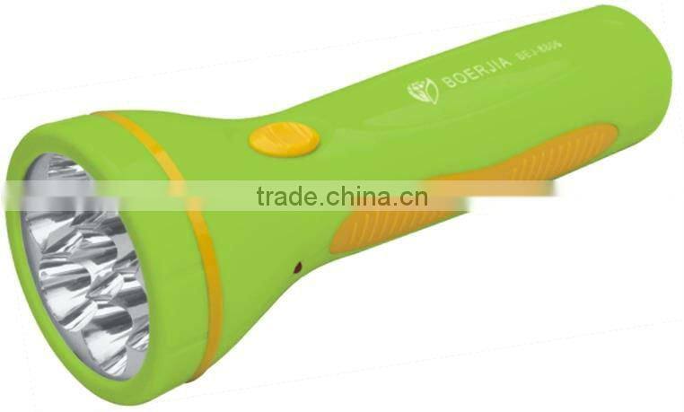 7 LED Plastic Rechargeable Flashlight