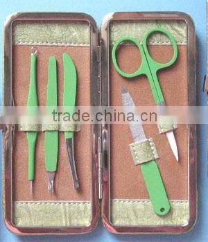 MRT-082 5pcs Pretty PU bag stainless steel new design manicure set