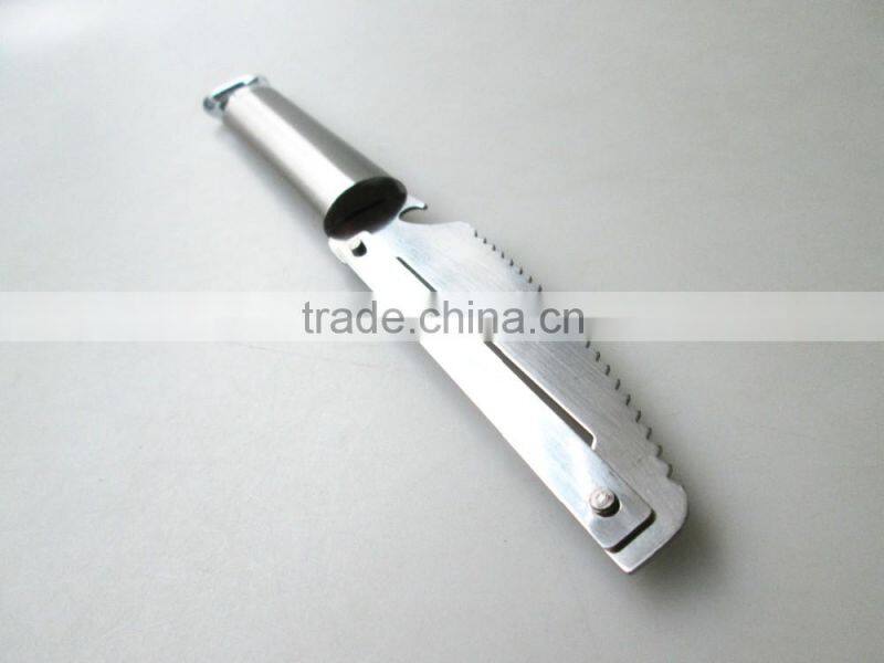 2016 New Simple and convenient easy controlling Stainless Steel handle Fish Scale Scraper Remover