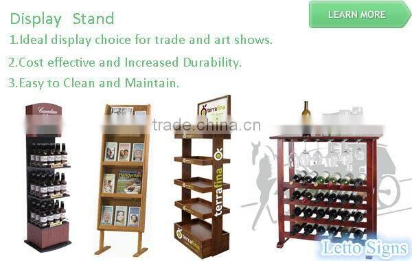 Beverage Wooden Display Stand