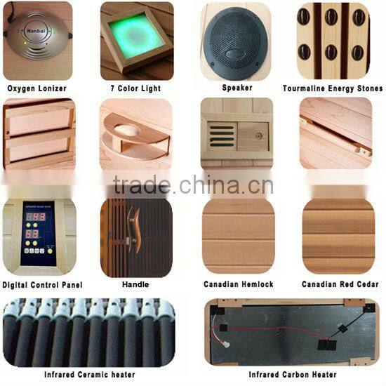 dry luxury infrared sauna furniture far infrared ozone sauna cabin KN-005E