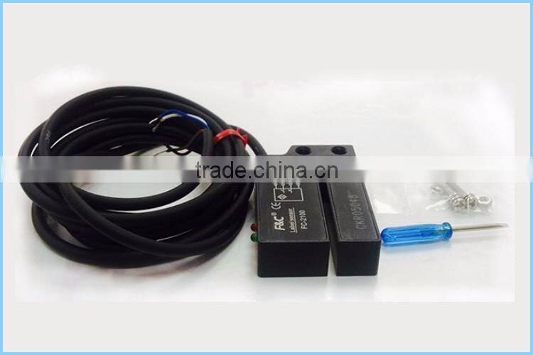 factory label sensor FC-2100 aluminum metal label sensor