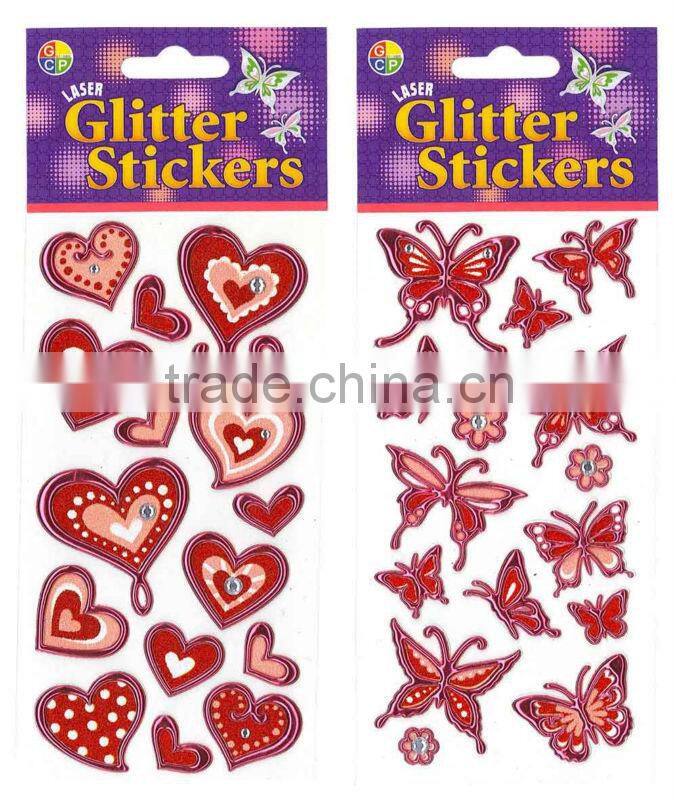 Glitter sticker