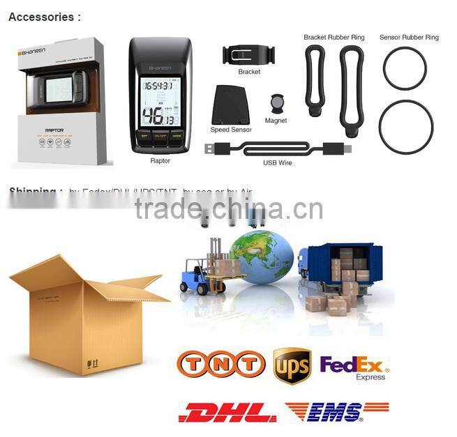 SHANREN Raptor Smart LED best bike light with 2.4G Wireless Bicycle Computer LCD Display