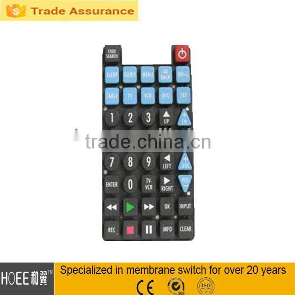 remote control rubber membrane keypad tactile keyboard