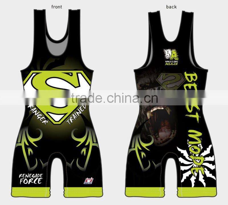 Stan Caleb Hot design of sublimated wrestling singlets youth wrestling singlet 2016