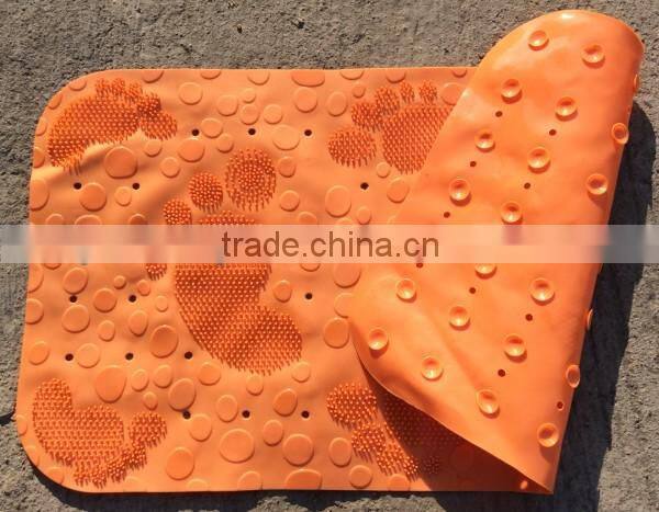 pvc waterproof bath mats/suction cup bath mats