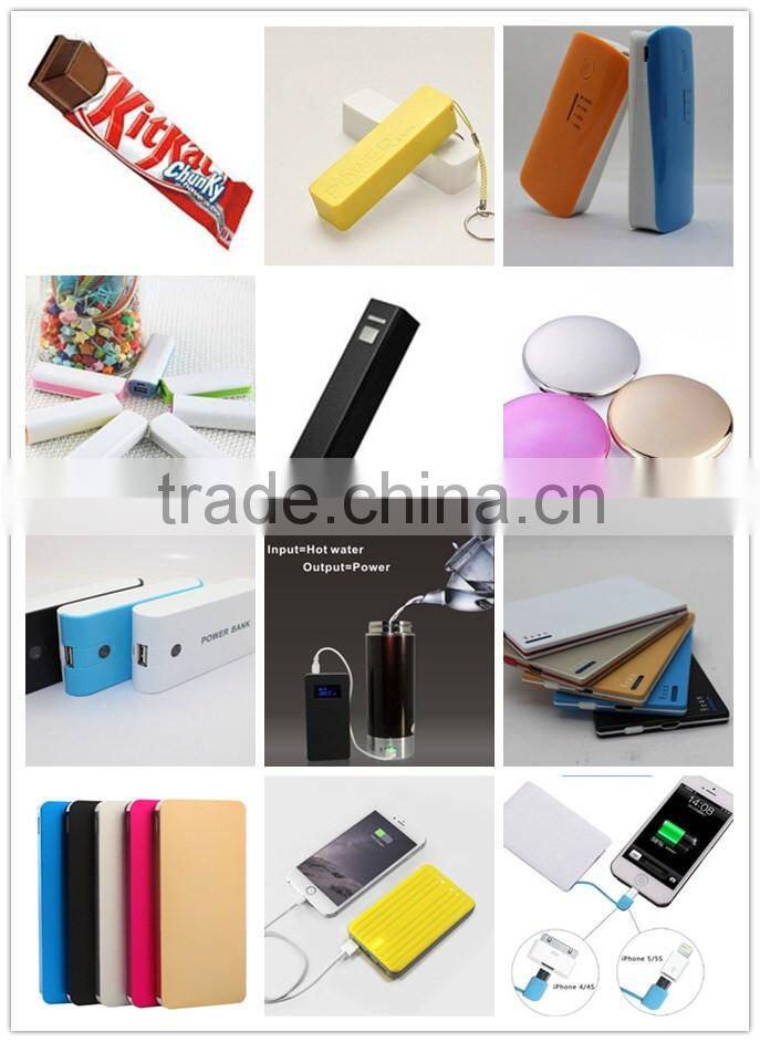 2015 rechargeable ultra thin 4000mah cookie power bank for us market
