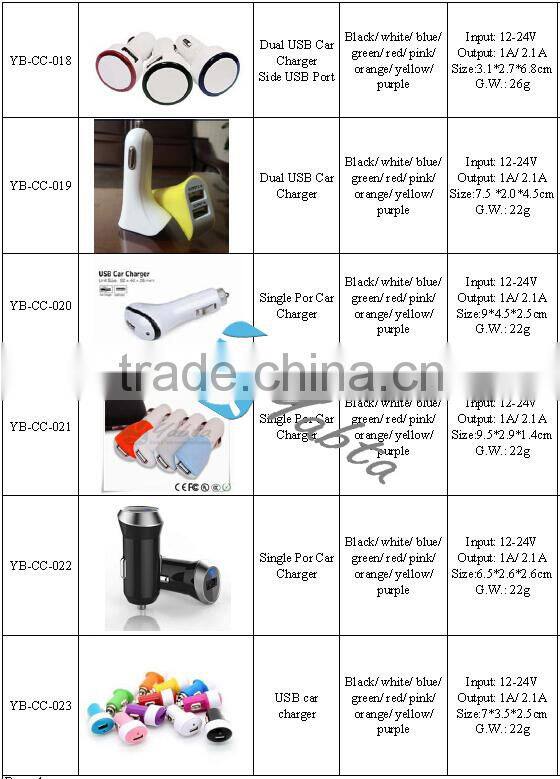 Yabta 5V 1A cargador de coche
