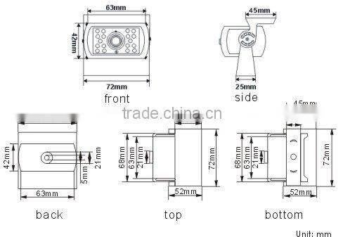 7" Digital Car Rear Vision Camera System