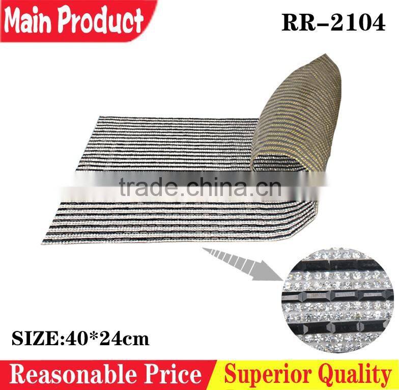 Colorful Shining Shoes Decoration Hot Fix Rhinestone Crystal Mesh