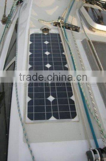 60W RV roof semi flexible mono solar panel