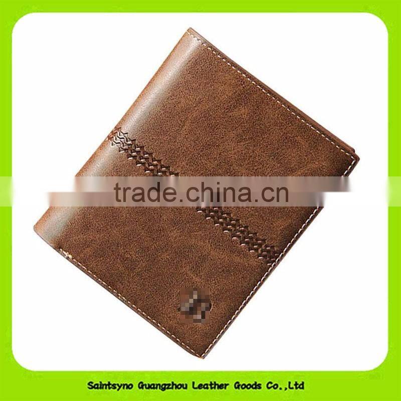 16917 High quality fashion men leather wallet 2016