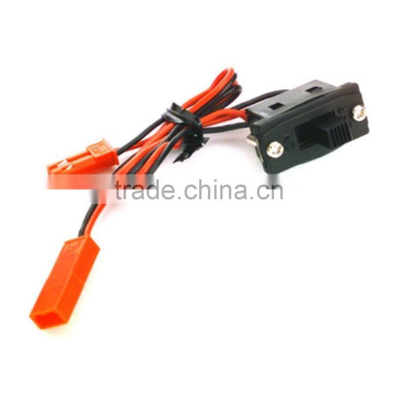 JR Small Receiver Switch Harness with Charge Cord Charging Connector