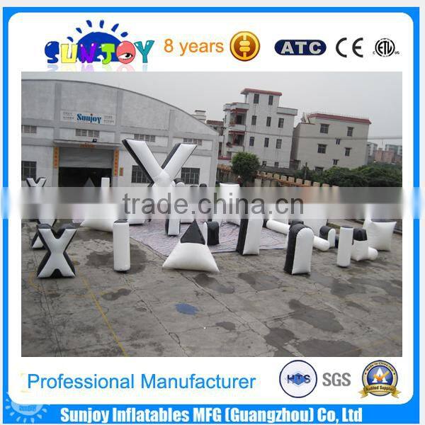 2016 hot sale charmfu toy Inflatable paintball War Game Obstacle for Kids Adult Children