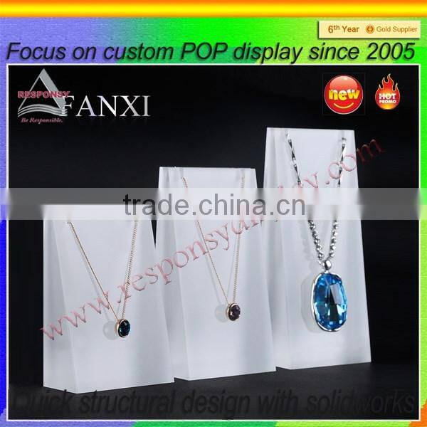 custom acrylic jewelry necklace countertop stand