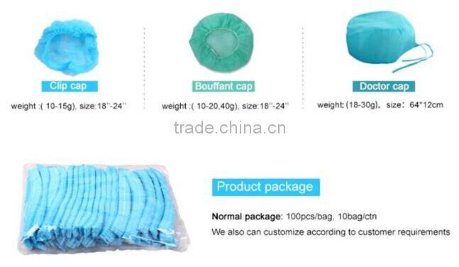 Round medical clean room disposable clip cap for hospital