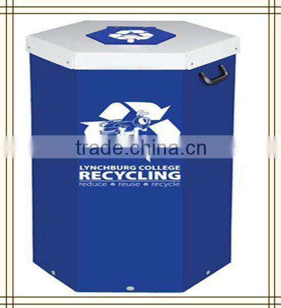 Collapsible corrugated plastic storage container for files