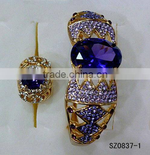 Wholesale moroccan jewelry murano glass bracelet rigid bracelets with strass