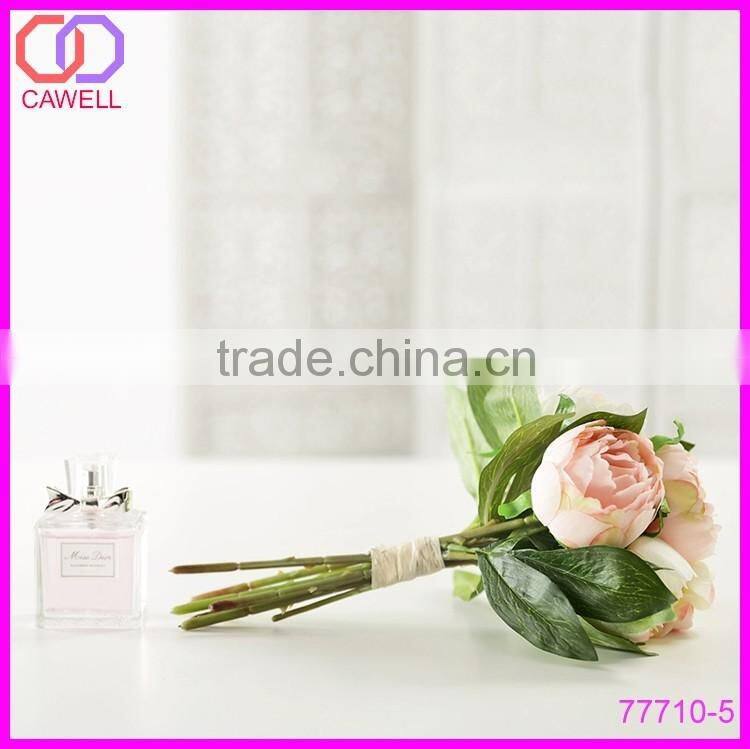 yiwu bulk wholesale 12" wedding bridal peony silk artificial flowers