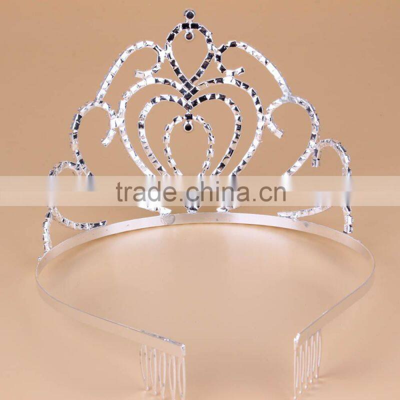 Popolar crystal princess tiaras fashion wedding crown