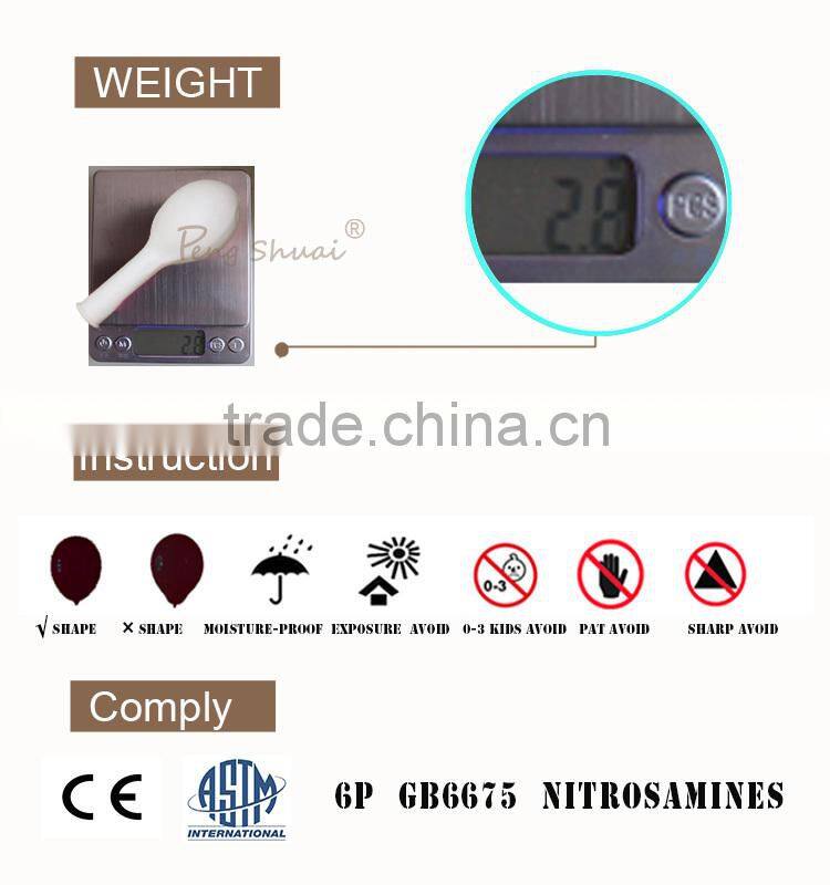 2015 high quality christmas decoration latex balloon