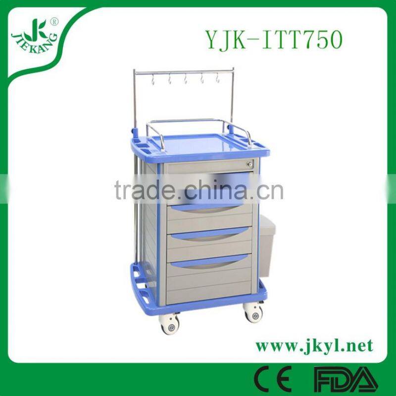 YJK-ITT750 The latest style and high quality of cheap stainless steel infusion treatment cart for sale