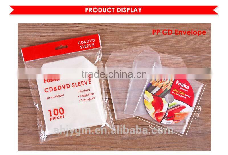 Popular Clear 100 MIC PP CD Case/CD Sleeves