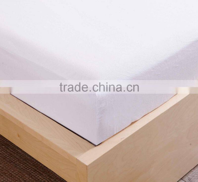 TPU Laminated Hotel Elastic Flannel Fitted Sheets 100 Cotton