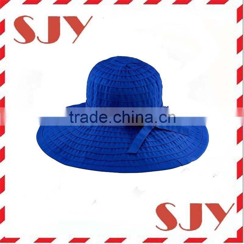 Promotional cheap polyester wide brim floppy summer hat