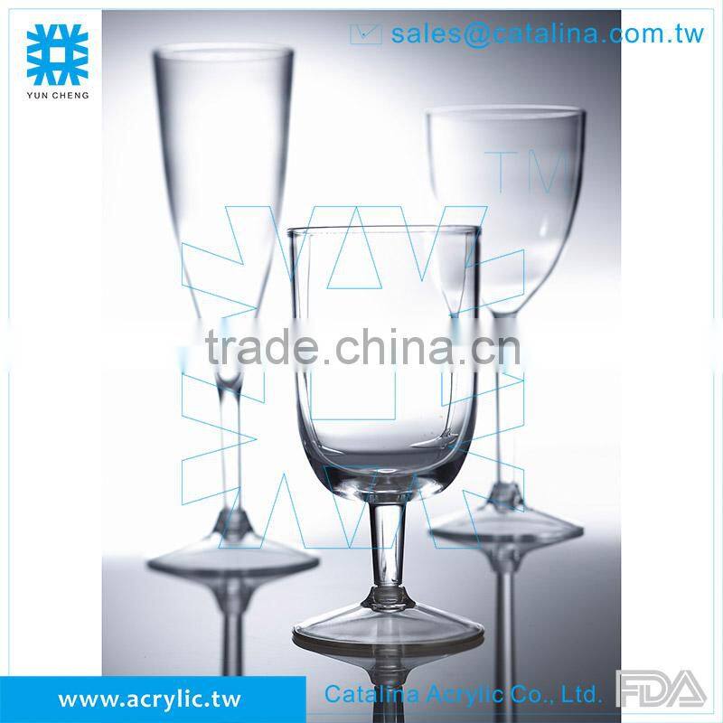 Acrylic Clear 207ml 7 oz Transparent Barware Plastic Wine Glass