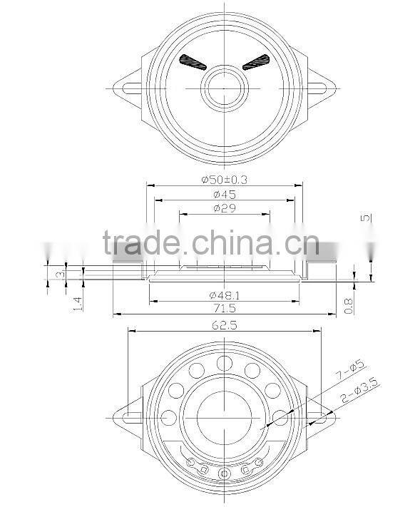 Acoustic components protable active speaker