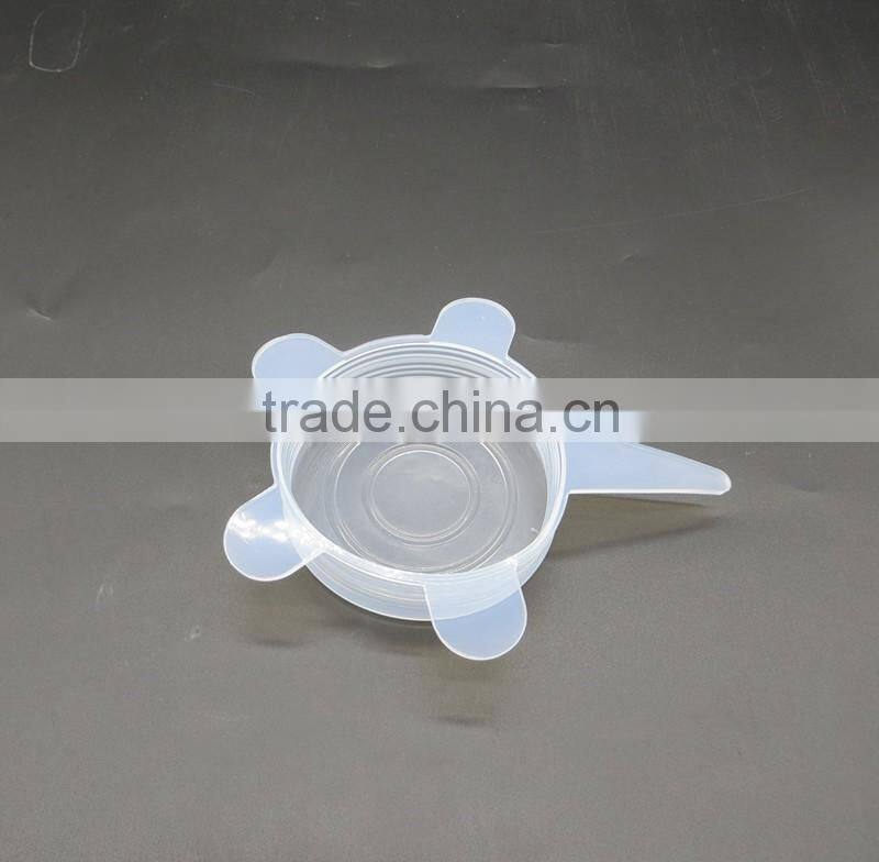 New Wholesale FDA food grade bpa free clear 6 sizes container replacement reusable as seen on tv silicone stretch lid