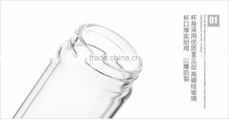 BPA Free Heat Resistant Borosilicate glass water bottles