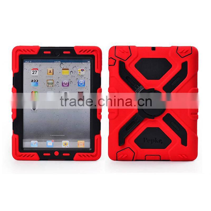 Defender case for ipad mini, tough armor case for ipad 2/3/4, hybrid comboo stand case for ipad air