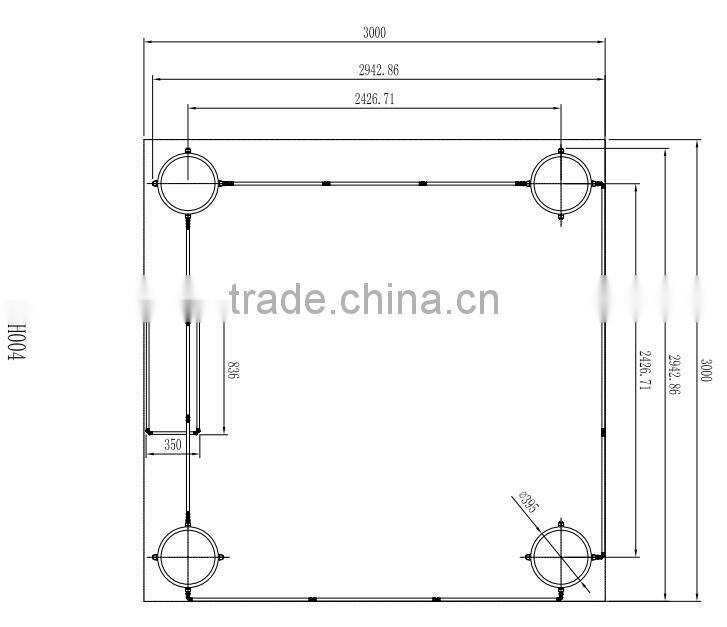 Aluminum large frame booth design