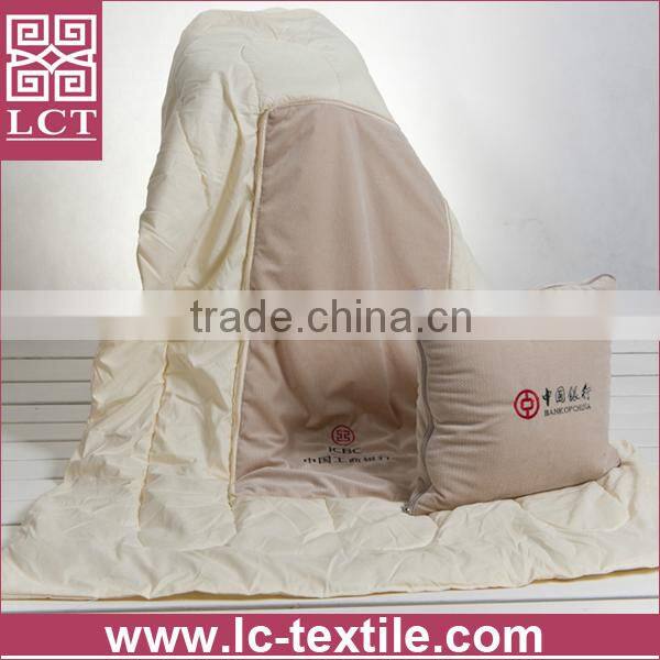supply latest design open as a blanket softest folding pillow with custom embroidery(LCTP0004)