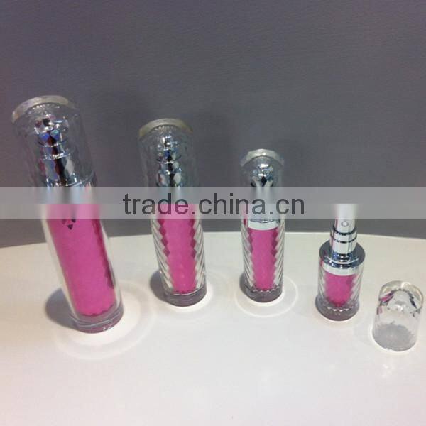 2014 new design cosmetic lotion bottle with pump luxury acrylic lotion bottle