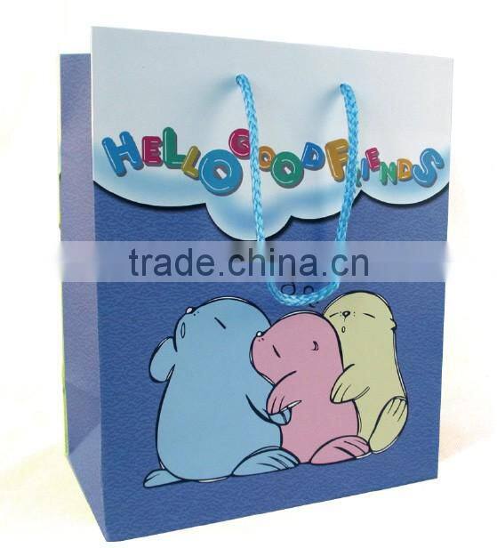 cartoon gift shopping paper bag